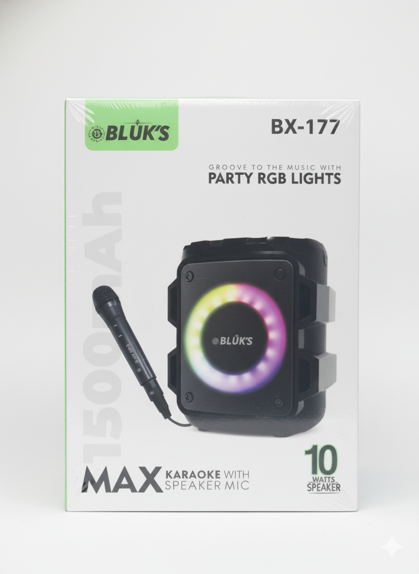 BX-177 Max Portable Bluetooth Karaoke Speaker with Mic