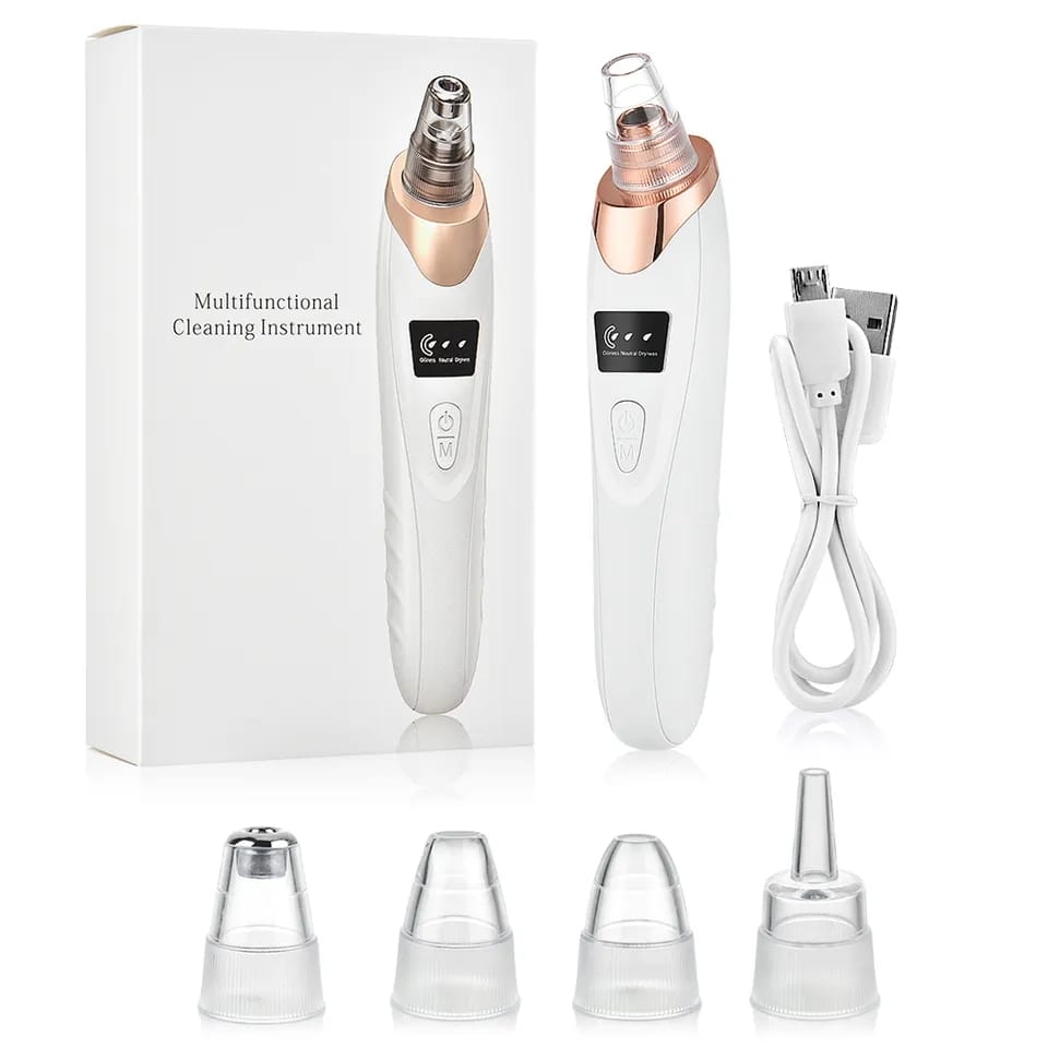 5-in-1 Rechargeable Pore Cleaner | Powerful Blackhead Remover with Derma Suction