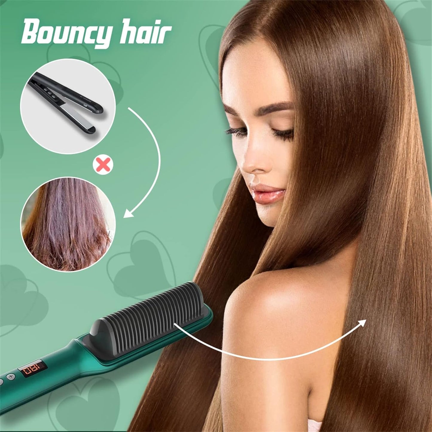 Hair Straightening Electric Comb