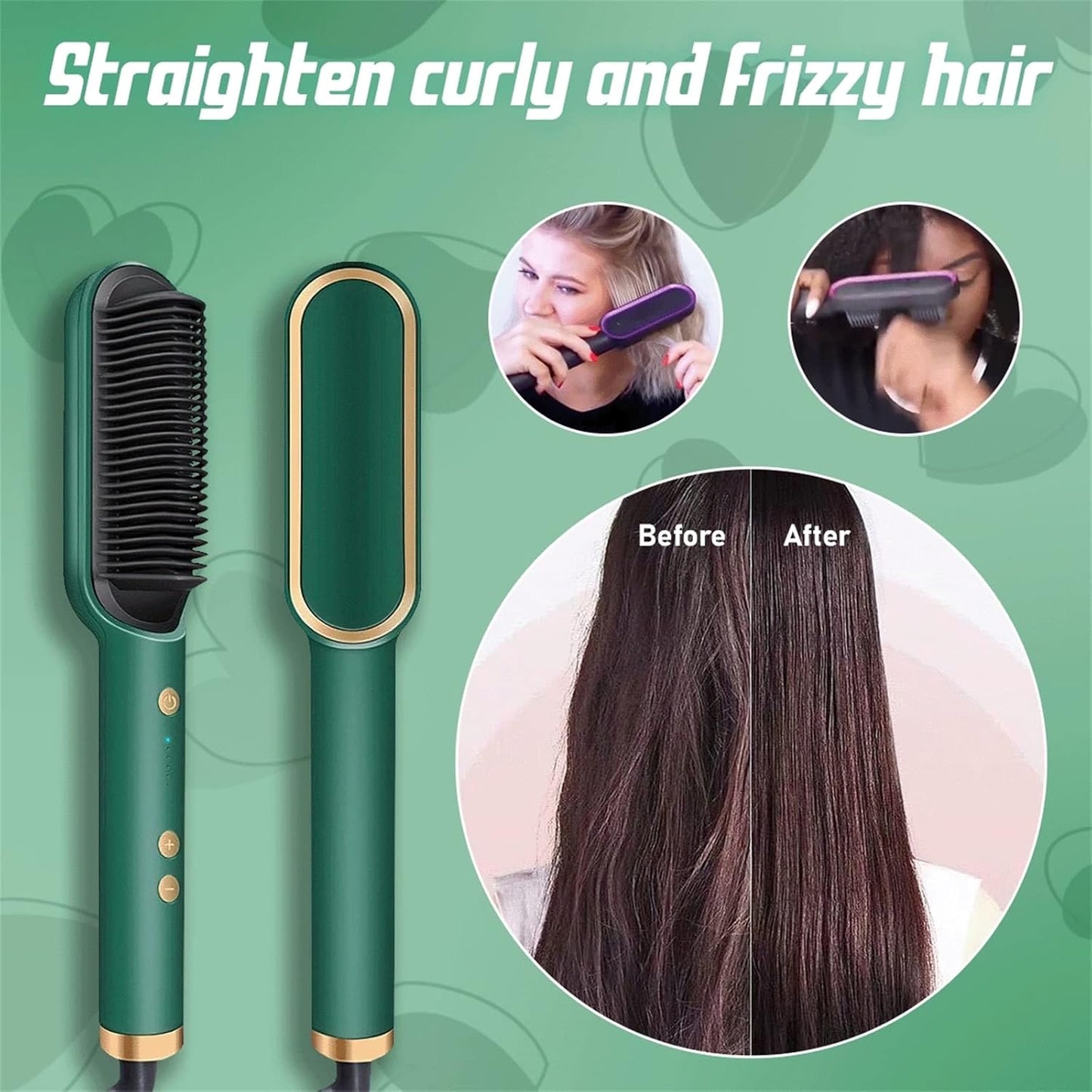 Hair Straightening Electric Comb