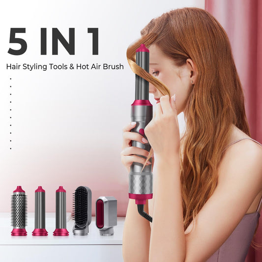 5-in-1 Hair Styler Kit | Hot Air Dryer & All-in-One Styling Tool