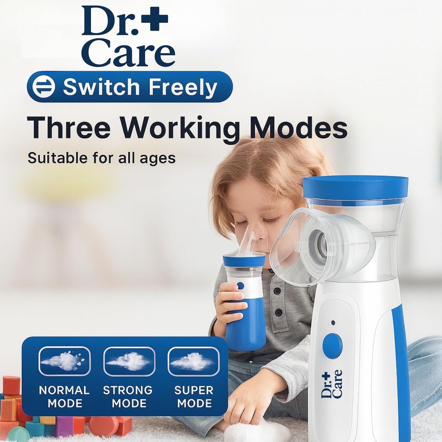 Portable Mesh Nebulizer JSL-W302 – Handheld Mini Inhaler for Adults & Kids