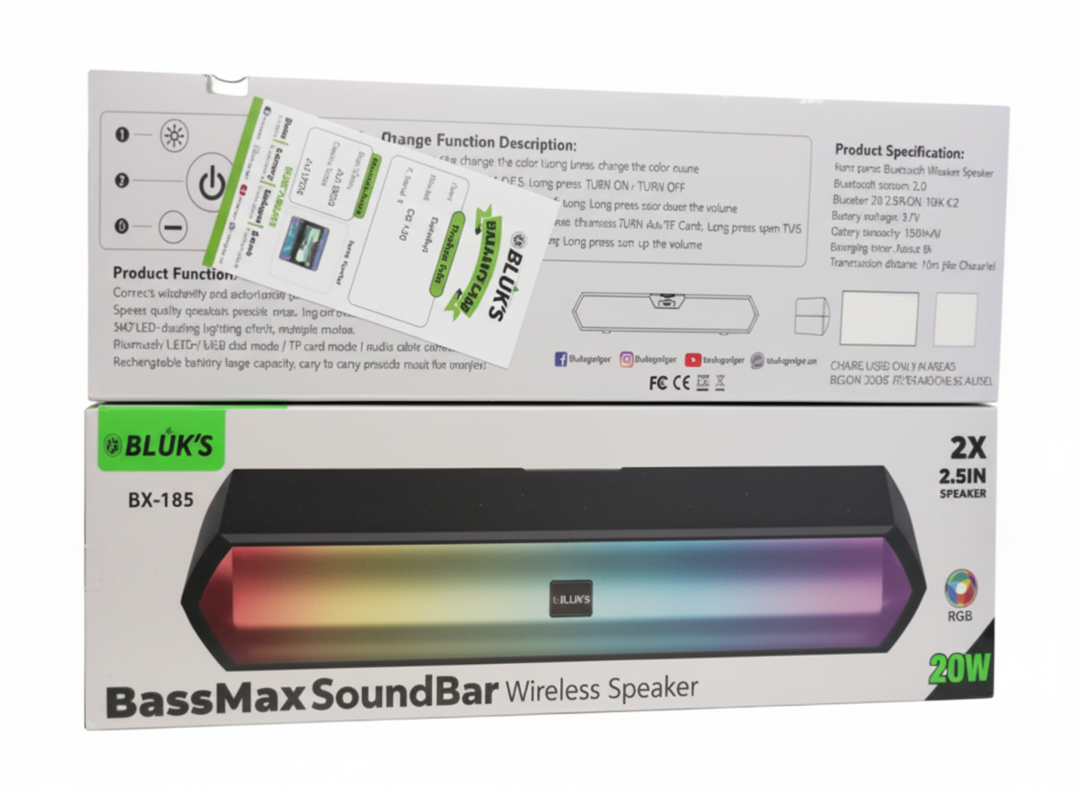 BX-185 BassMax Wireless Soundbar Speaker