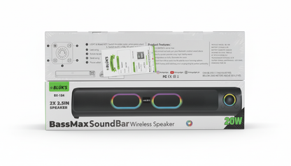 BX-184 Bass Max Wireless Soundbar Speaker