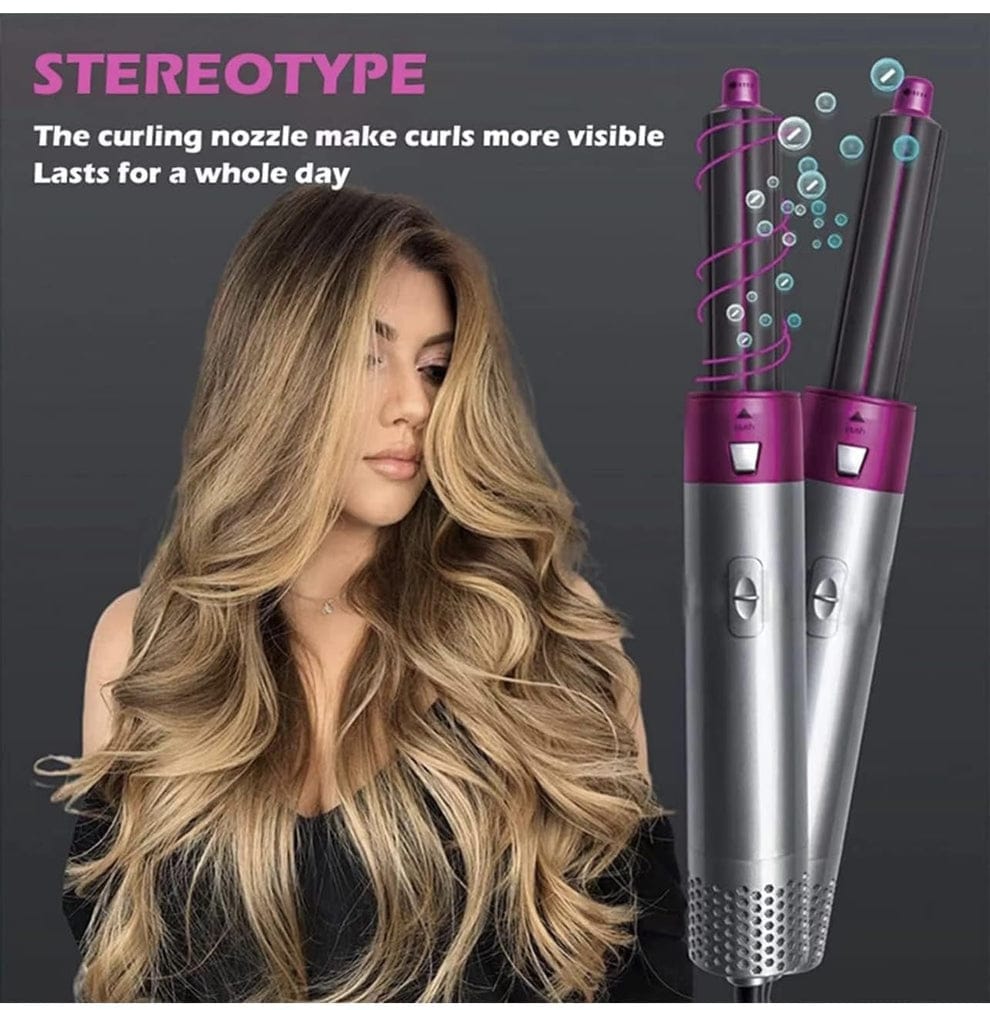 5-in-1 Hair Styler Kit | Hot Air Dryer & All-in-One Styling Tool